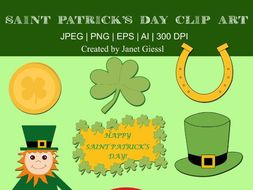 Saint Patrick's Day Clip Art - Set of 8