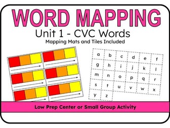 CVC Sound Mapping Mat and Letter Tiles