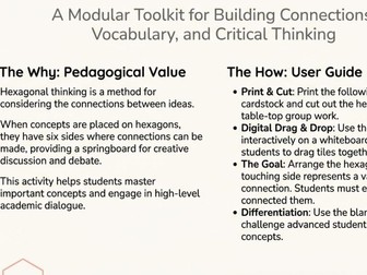 Whole School (KS1 & 2) Science Units - Hexagonal Thinking Resources