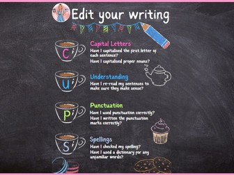 Edit writing checklist