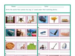 Phonics Long E Vowel Sound Worksheet