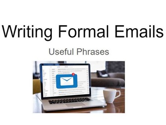 Business English writing a formal email