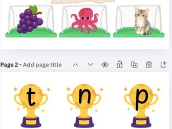 Phonics Sound Match m a s d t i n p g o