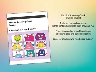 Phonics Screening Check practice booklet