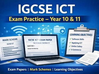 IGCSE ICT Exam-Style Assessments with Mark Schemes and Object – Ideal Revision & Testing