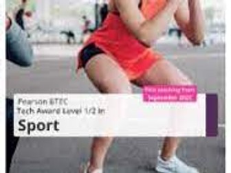 BTEC TECH AWARD SPORT  (2022) - Component 1 -Learning Aim A -  Lesson Pack