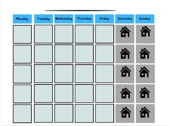 Month/Calendar/ Subitising/Number bonds to 5