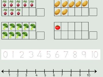 Counting objects within 10 and 20 + reasoning questions