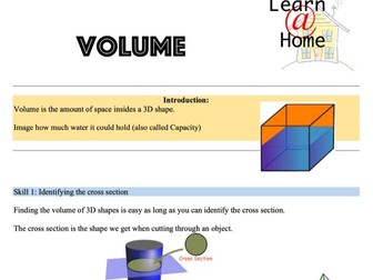 Volume and Capacity - Learn at Home