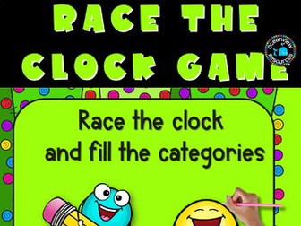 Race the clock interactive CATEGORIES PPT Game.