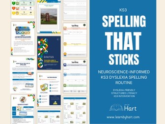 KS3 Dyslexia Spelling Intervention – DMFSS Structured Literacy Routine