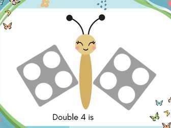 Numicon doubling butterflies to 10