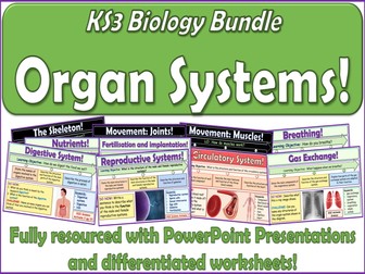 Organ Systems KS3 Science Bundle