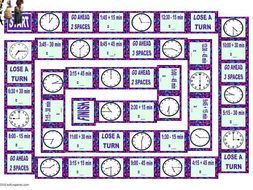 Time Telling Animated Board Game