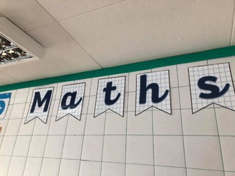 Maths Display Lettering