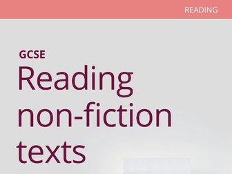 Reading non-fiction texts
