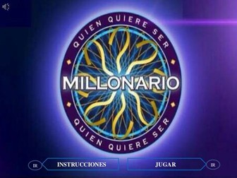 Who wants to be a millionaire - Interactive game focused on past tense holidays (Spanish)