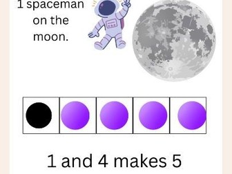 Number bonds to 5 story book