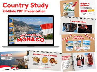 Monaco Country Study | Geography & Culture 24-Slide PDF Presentation