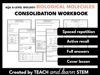 Biological Molecules A-level Biology Consolidation Workbook