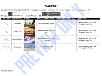 Vanish Exercises (Adobe Photoshop CC/Photopea)