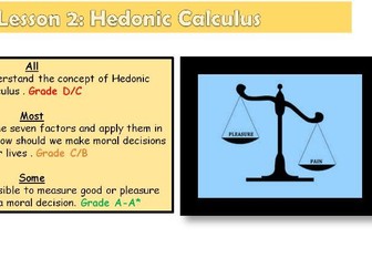 Utilitarianism Lesson 2: Hedonic Calculus (OCR A level Ethics)