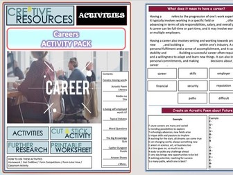 Careers Cover Lessons Student Activity Booklet