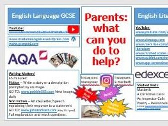 Revision Support - Parents - handout/email/general advice