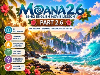 MOANA 2.6 | B1–B2 English Movie Lesson