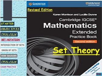 COMPREHENSIVE REVISION GCSE ON SET THEORY