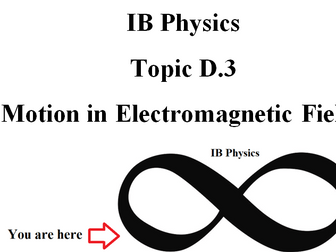 IB Physics Topic D.3 Motion in Electromagnetic Fields