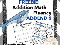 Addition Math Fluency Addend 2 FREEBIE!