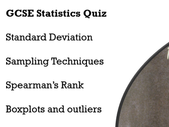 GCSE Statistics Quiz