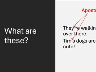 Apostrophes presentation and worksheets