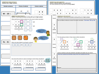 Year 3 Number Addition & Subtraction Set