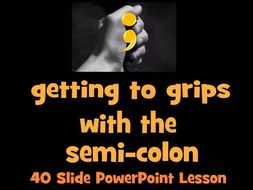 Semicolons and commas powerpoint presentation