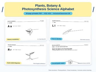 Plants Botany Science Alphabet AZ Book