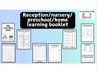 EYFS/nursery/preschool activity booklet *50 pages*