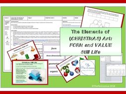 Elements of (Christmas) Art: Form and Value (Christmas-Themed Still Life)