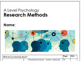 AQA psychology Research Methods Y12 NEW SPEC