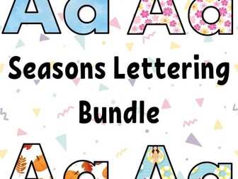 Display Lettering - Seasons Bundle