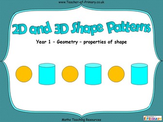 2D and 3D Shape Patterns - Year 1