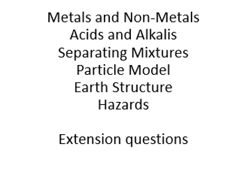 Y7 AQA Chemistry Revision