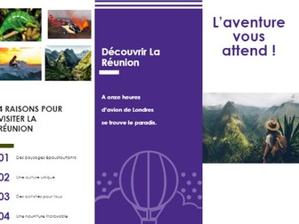 Semi-authentic brochure La Réunion