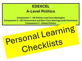 Politics Edexcel PLC Bundle for all 3 exams