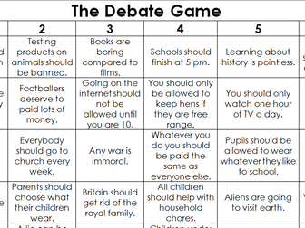 The Debate Game