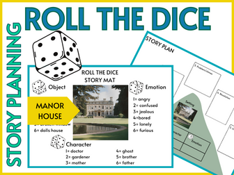 Roll a Story Manor House Writing Activity