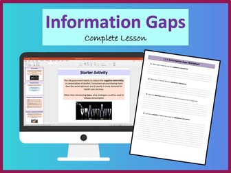 Information Gaps - A level Economics