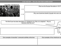 Eduqas / WJEC USA 1910-1929 FULL TOPIC STUDENT WORKBOOK