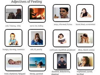 Adjectives and Synonyms for Feelings and Emotions - with pictures